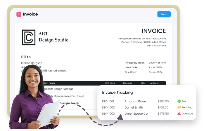Invoice banner